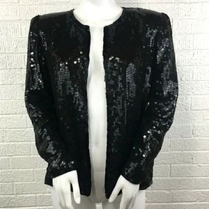 Vintage Stenay Black Sequins Jacket